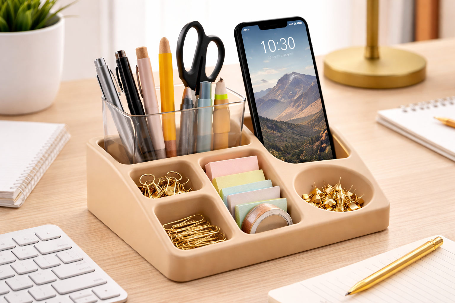 Organização no home office: como escolher organizadores multiuso e porta-canetas ideais